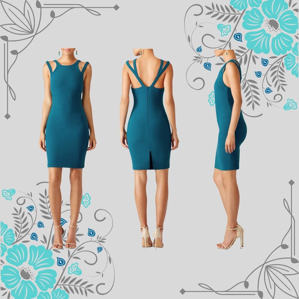 LIKELY, Cocktail Dress, Teal, Sz 4